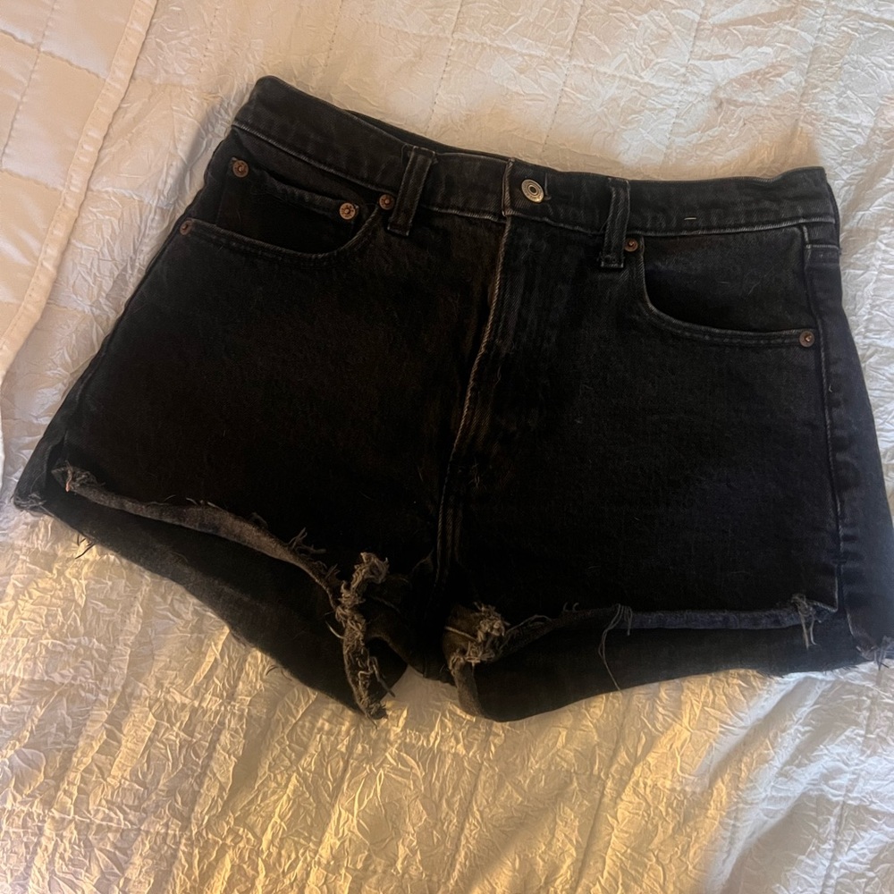 Abercrombie & Fitch Black Jean Shorts